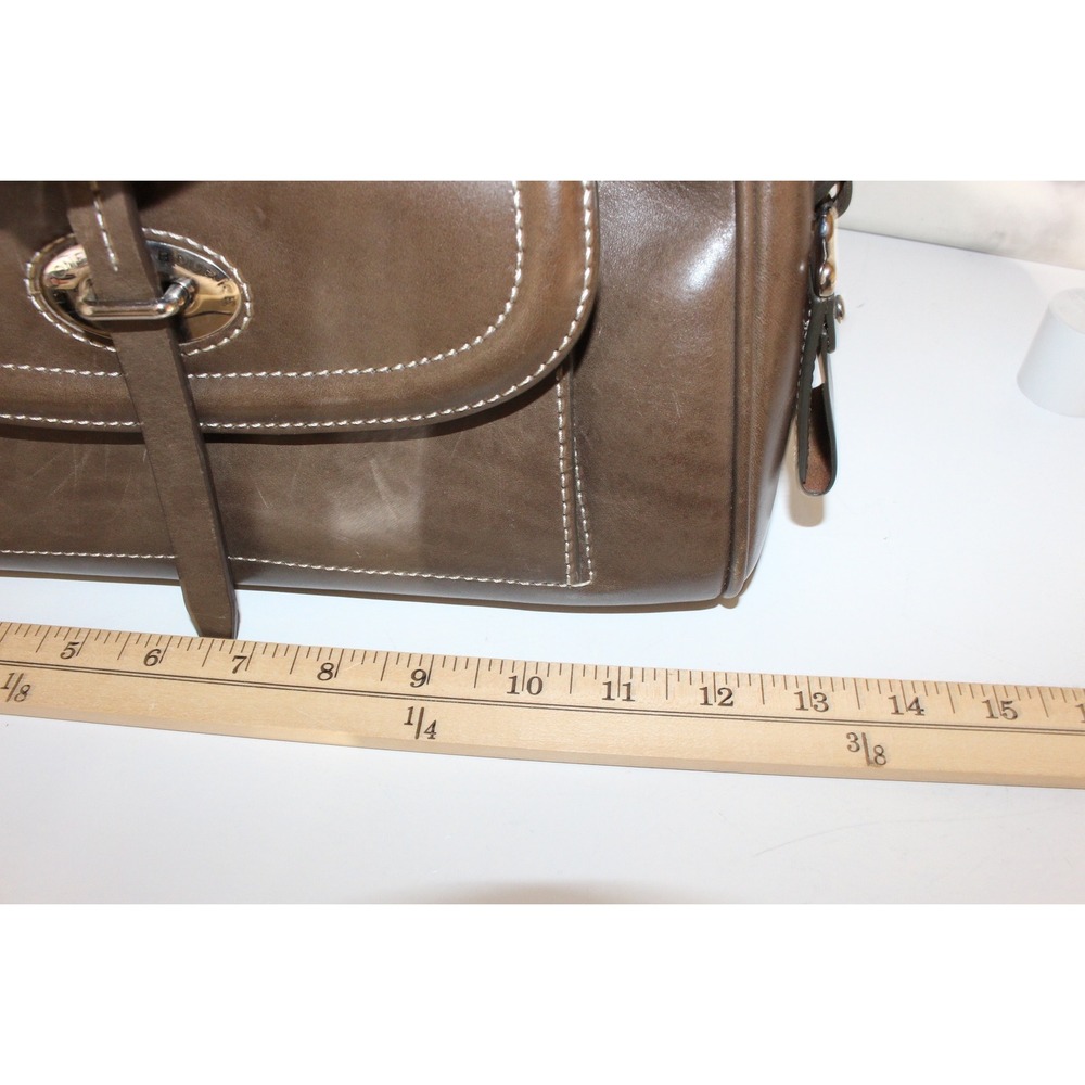 Dooney & Bourke Satchel Handbag Leather Crossbody Brown - Picture 15 of 16